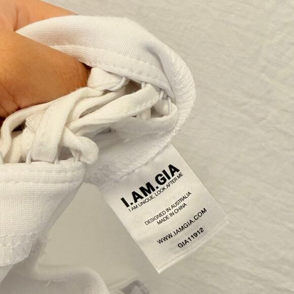 I.AM.GIA Vera Pants White Medium Hippie Bella Hadid Gigi LA Hollywood - Picture 6 of 6